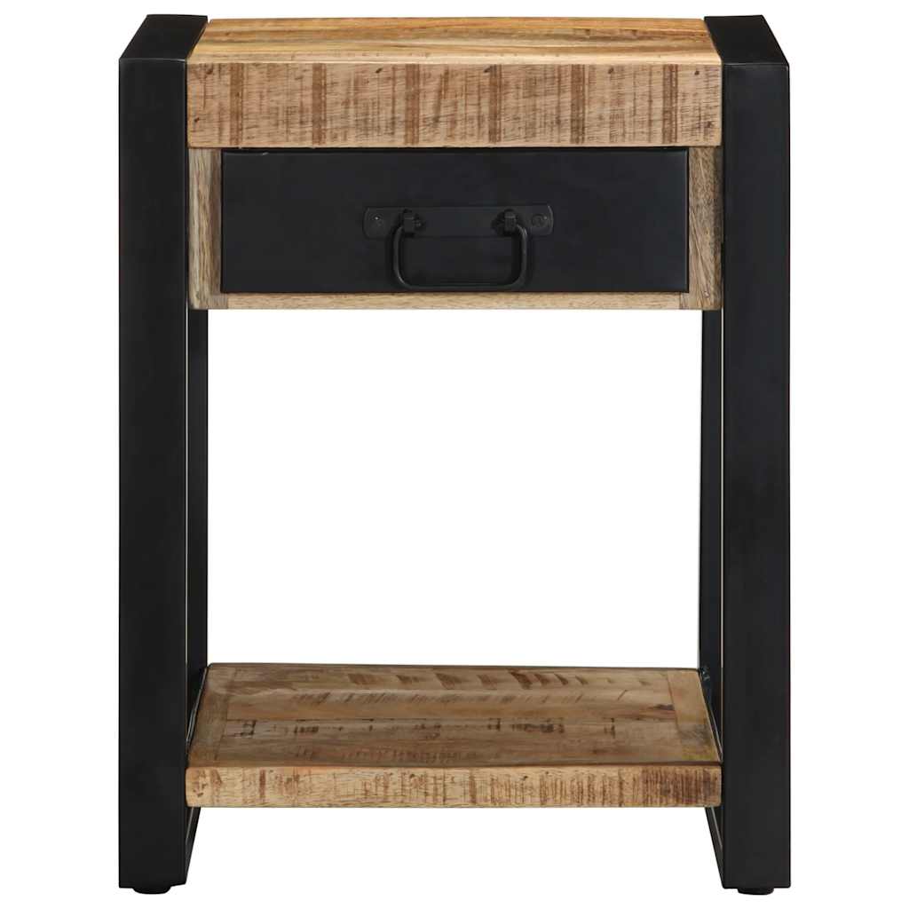 vidaXL Bijzettafel 40x40x50 cm massief ruw mangohout