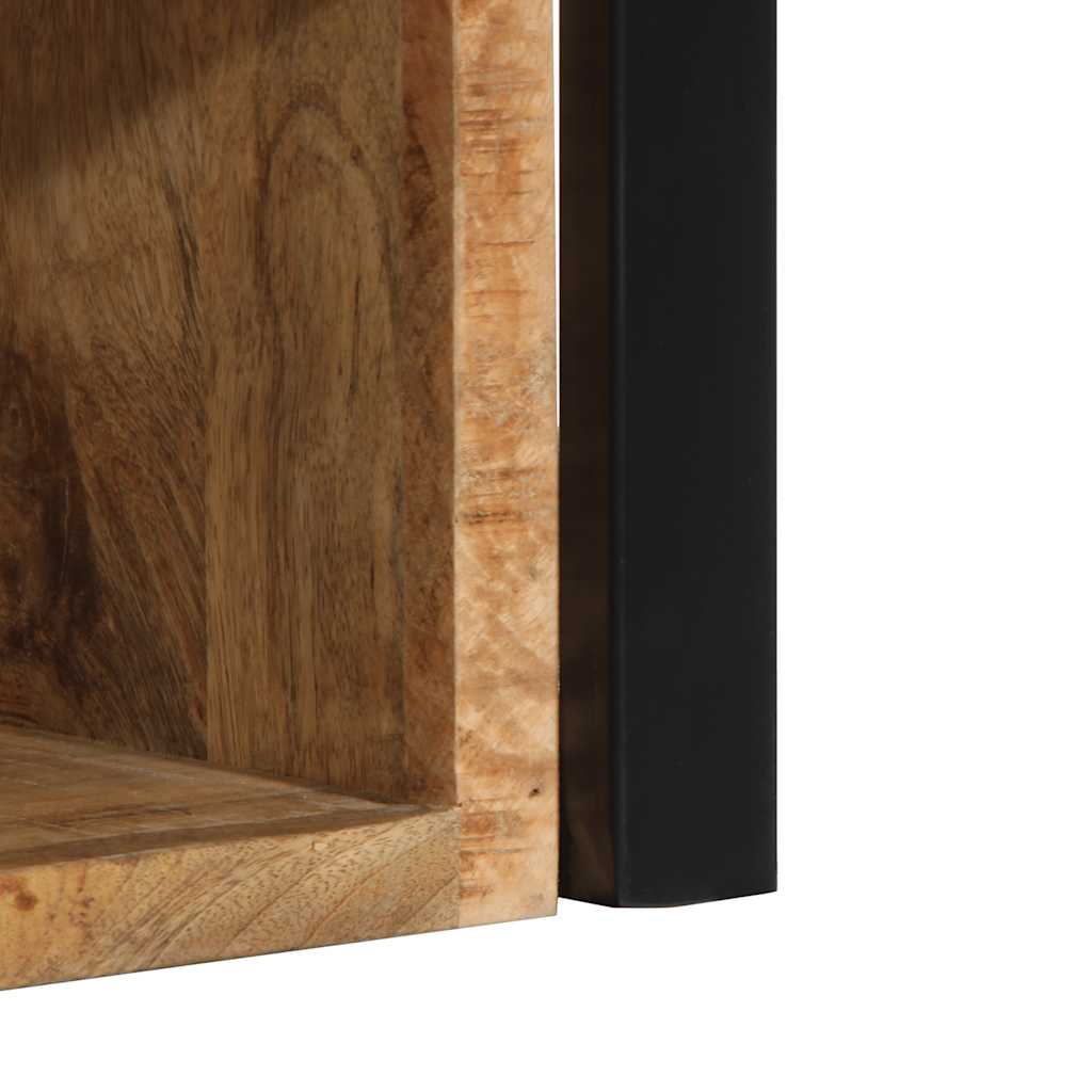 vidaXL Nachtkastje 40x35x40 cm massief ruw mangohout