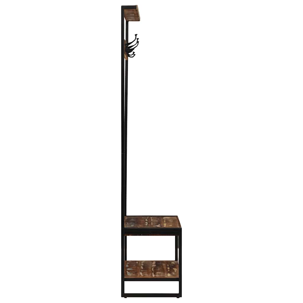 vidaXL Garment Rack 80x40x190 cm Solid Rough Mango Wood