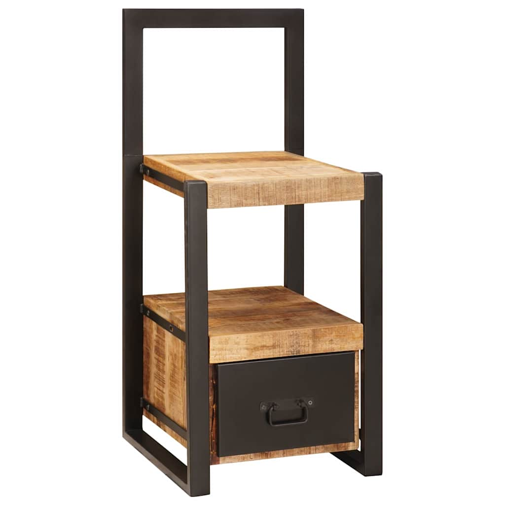 vidaXL Kapstokstand met lade Bruin 40 x 40 x 90 cm Massief Mango Hout