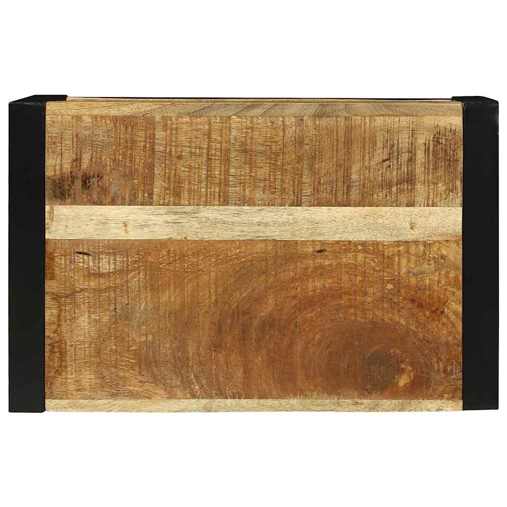 vidaXL Wandkubus met opslag Bruin 55 x 35 x 40 cm Massief Mango Hout