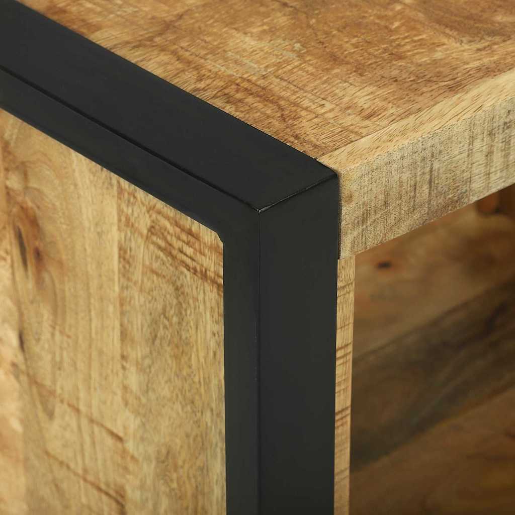 vidaXL Wandkubus met opslag Bruin 55 x 35 x 40 cm Massief Mango Hout