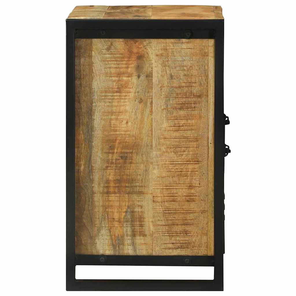 vidaXL Wastafelkast met plank Bruin 55 x 35 x 60 cm Massief Mango Hout