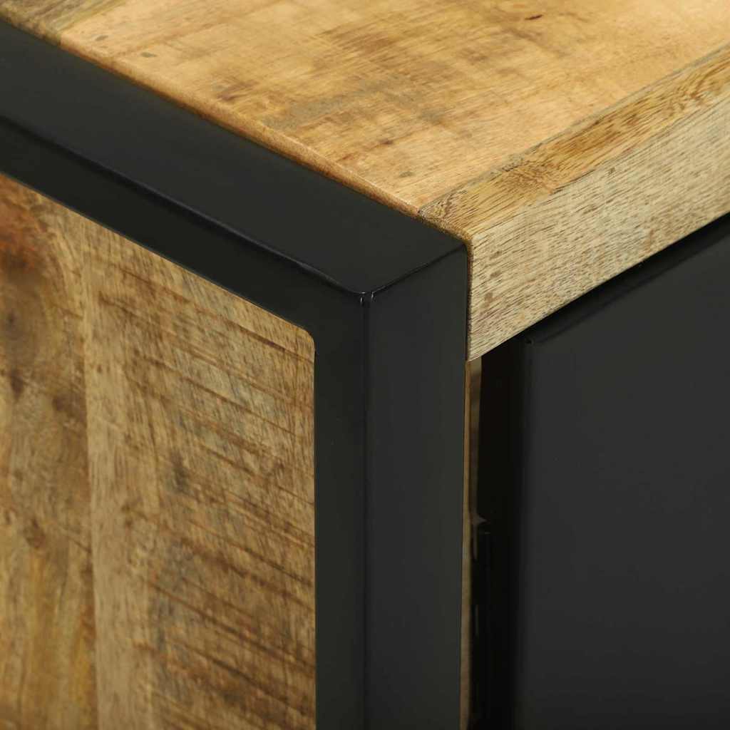 vidaXL Wastafelkast met plank Bruin 55 x 35 x 60 cm Massief Mango Hout