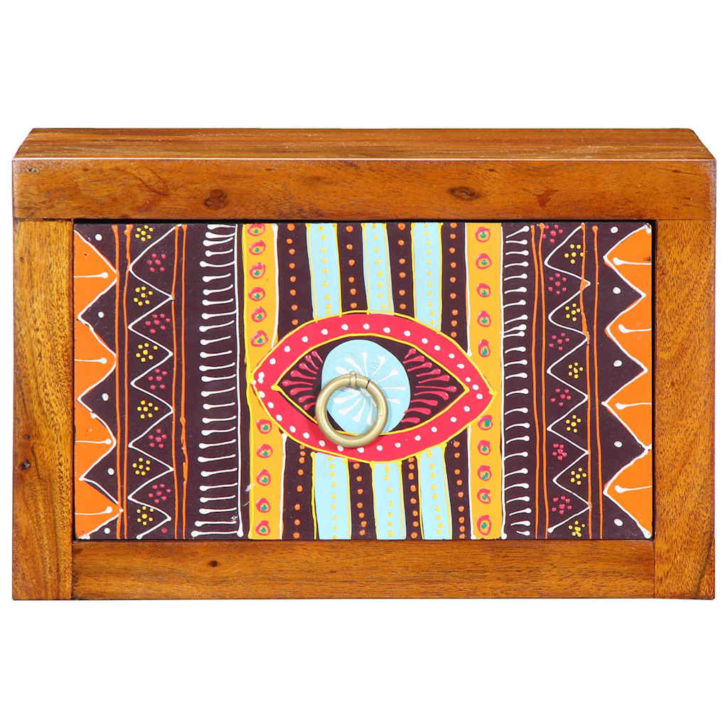 vidaXL Nachtkastje met lade Bruin 35 x 30 x 22 cm