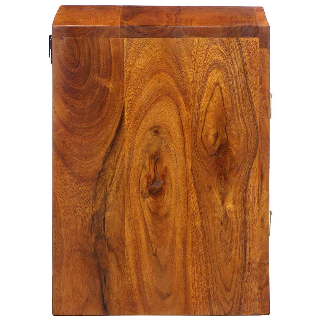 vidaXL Nachtkastje met lade Bruin 35 x 30 x 40 cm Massief Acacia Hout