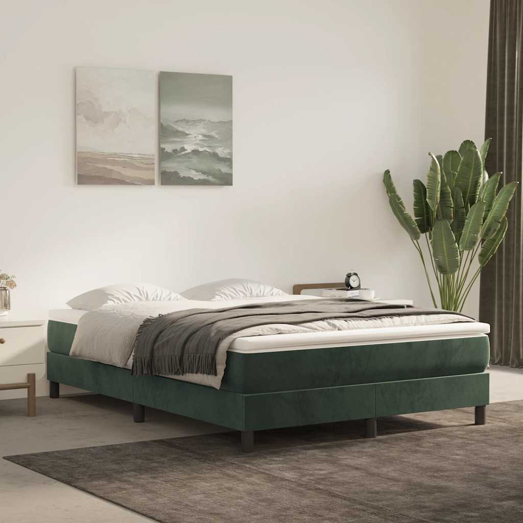 vidaXL Pocketveringmatras medium 80x200x20 cm fluweel lichtgrijs