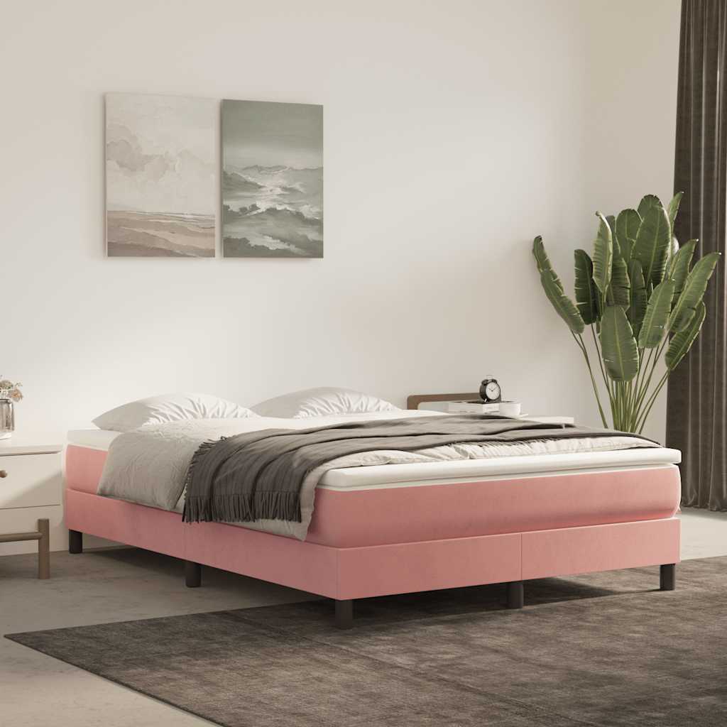vidaXL Pocketveringmatras medium 80x200x20 cm fluweel lichtgrijs