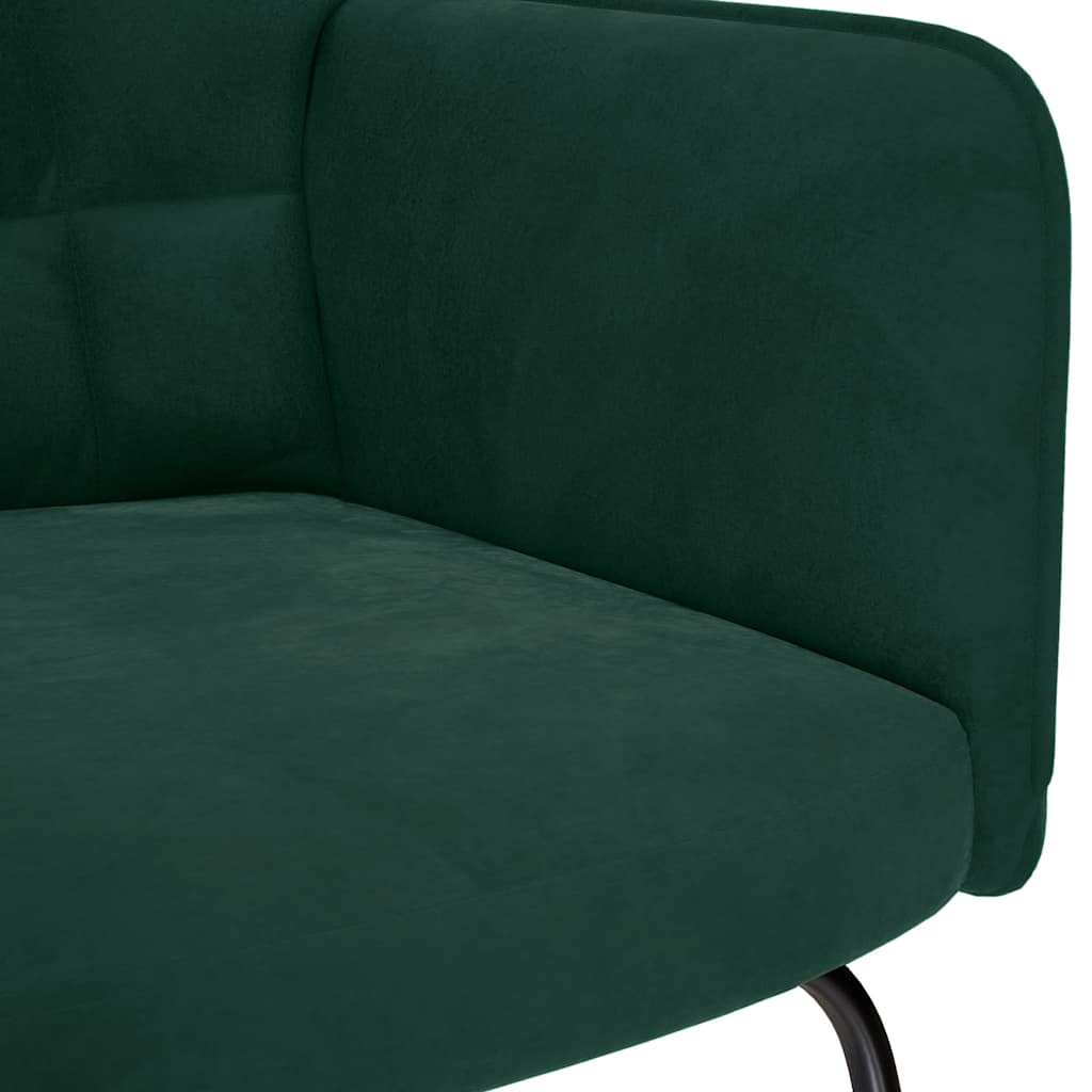 vidaXL Rocking Chair velvet light grey