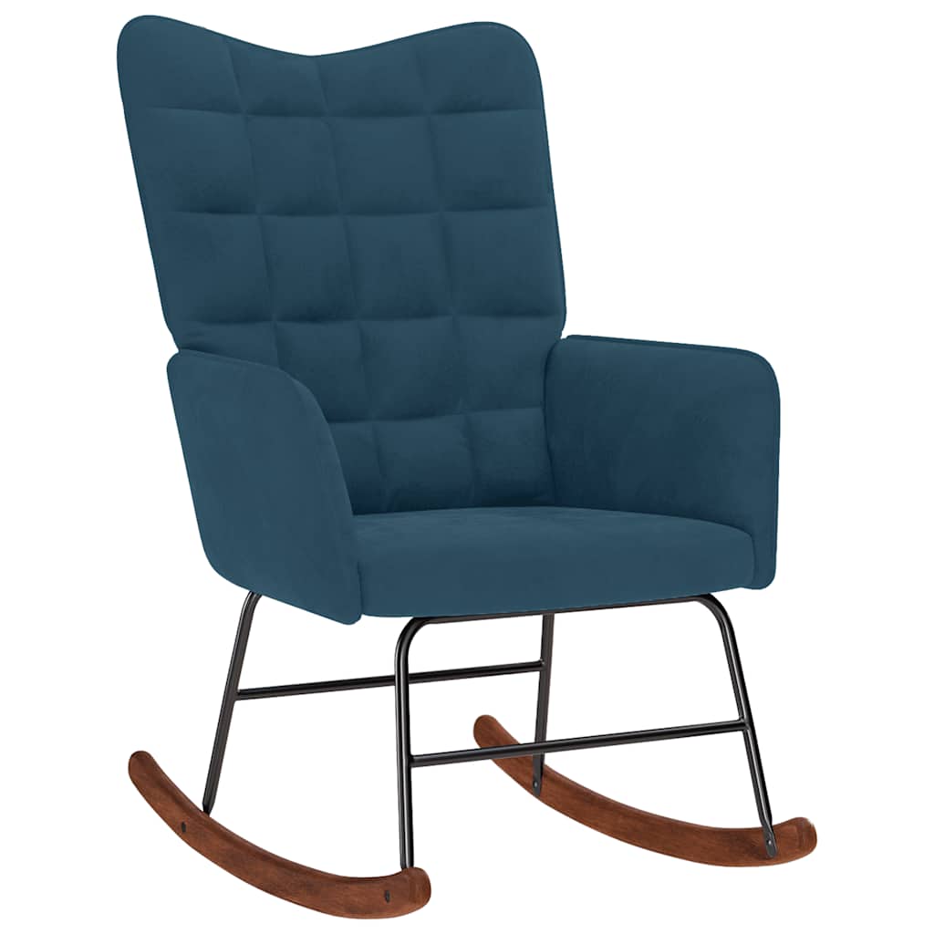 vidaXL Rocking Chair velvet light grey