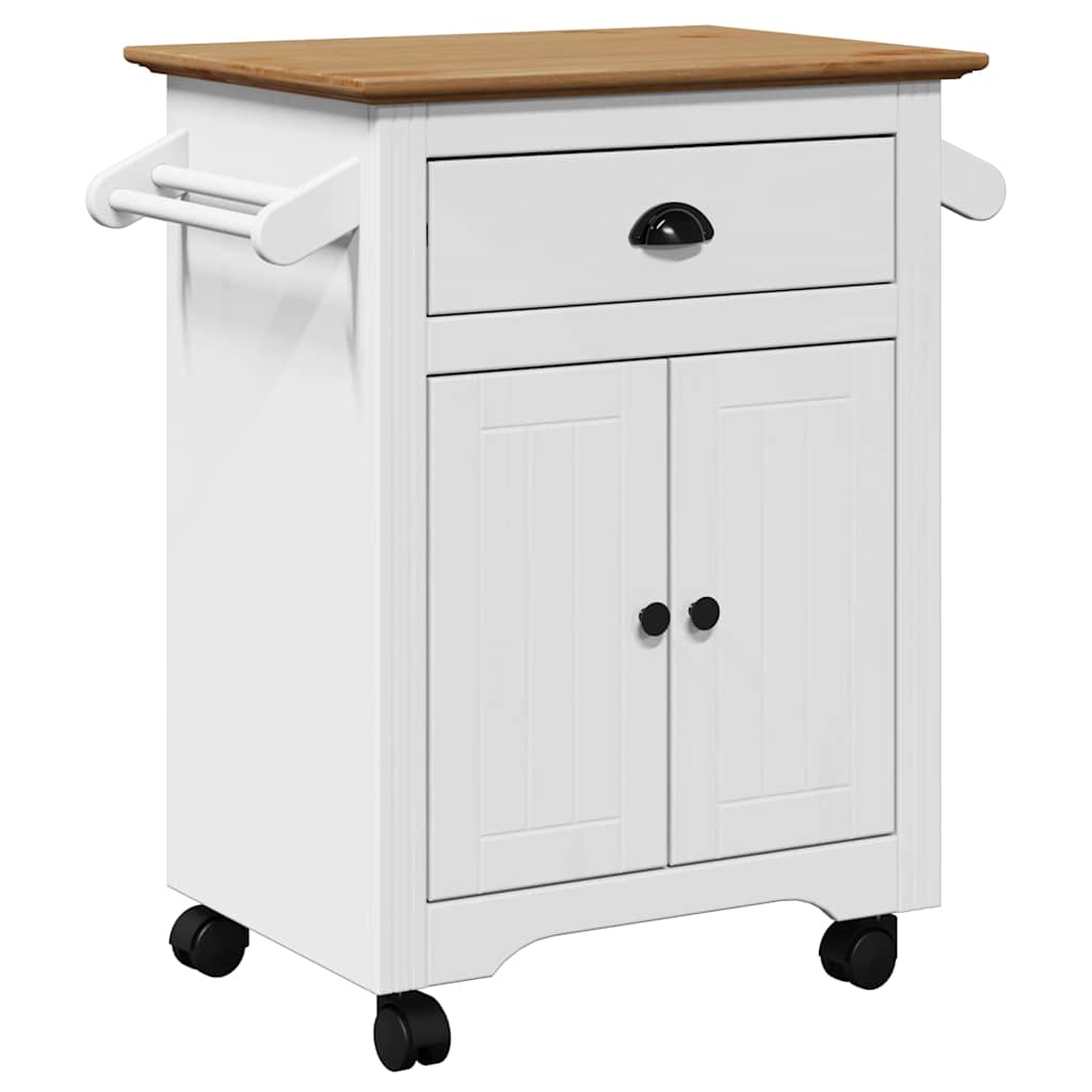 vidaXL Kitchen Trolley BODO 72x45x80 cm white