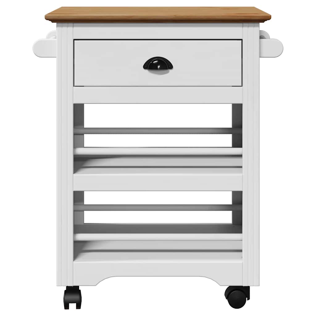 vidaXL Kitchen Trolley BODO 67.5x45x80 cm white