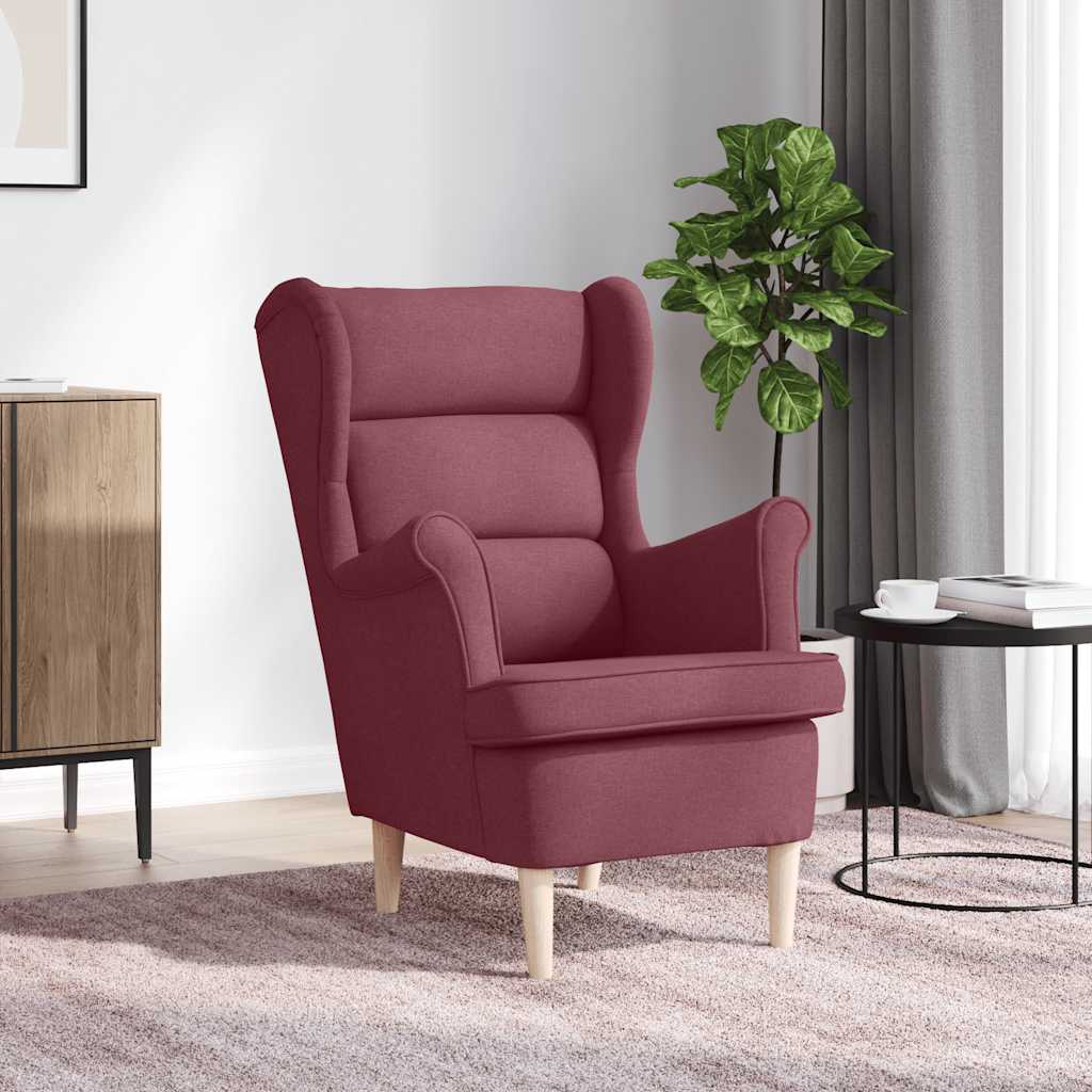 vidaXL Armchair with footrest fabric light grey