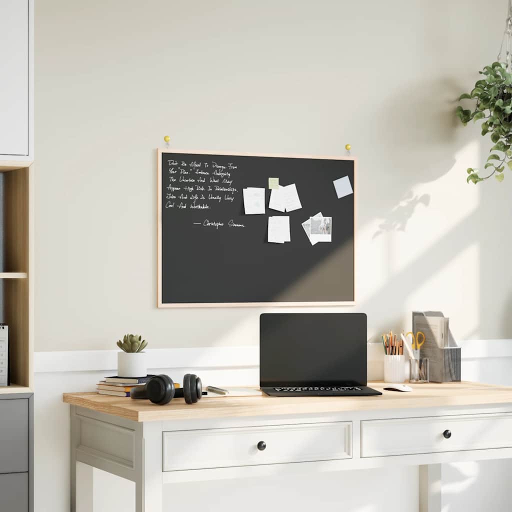 vidaXL Magnetisch whiteboard met massief grenenhouten frame 40x30 cm