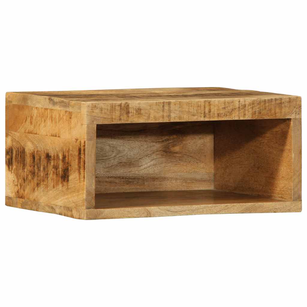 vidaXL Tv-meubel wandmontage 40x30x19 cm massief ruw mangohout