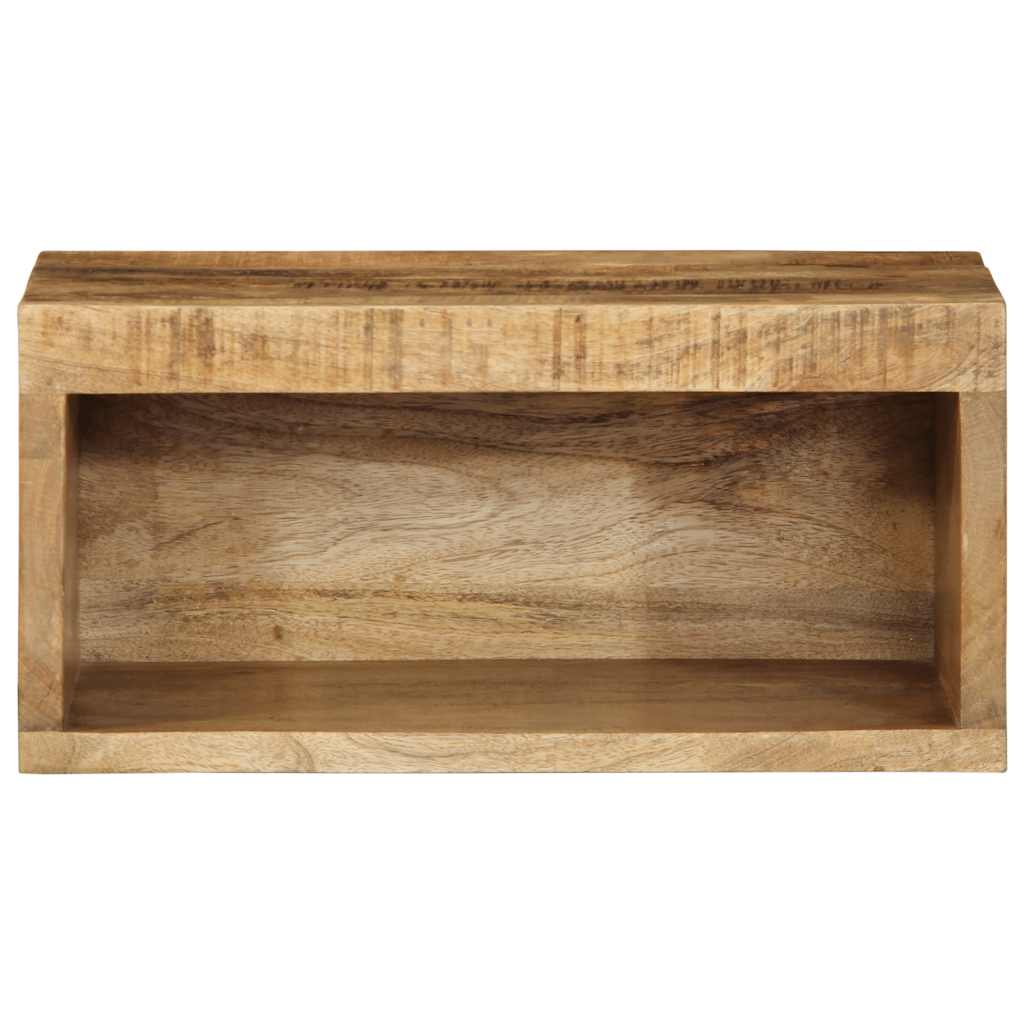 vidaXL Tv-meubel wandmontage 40x30x19 cm massief ruw mangohout