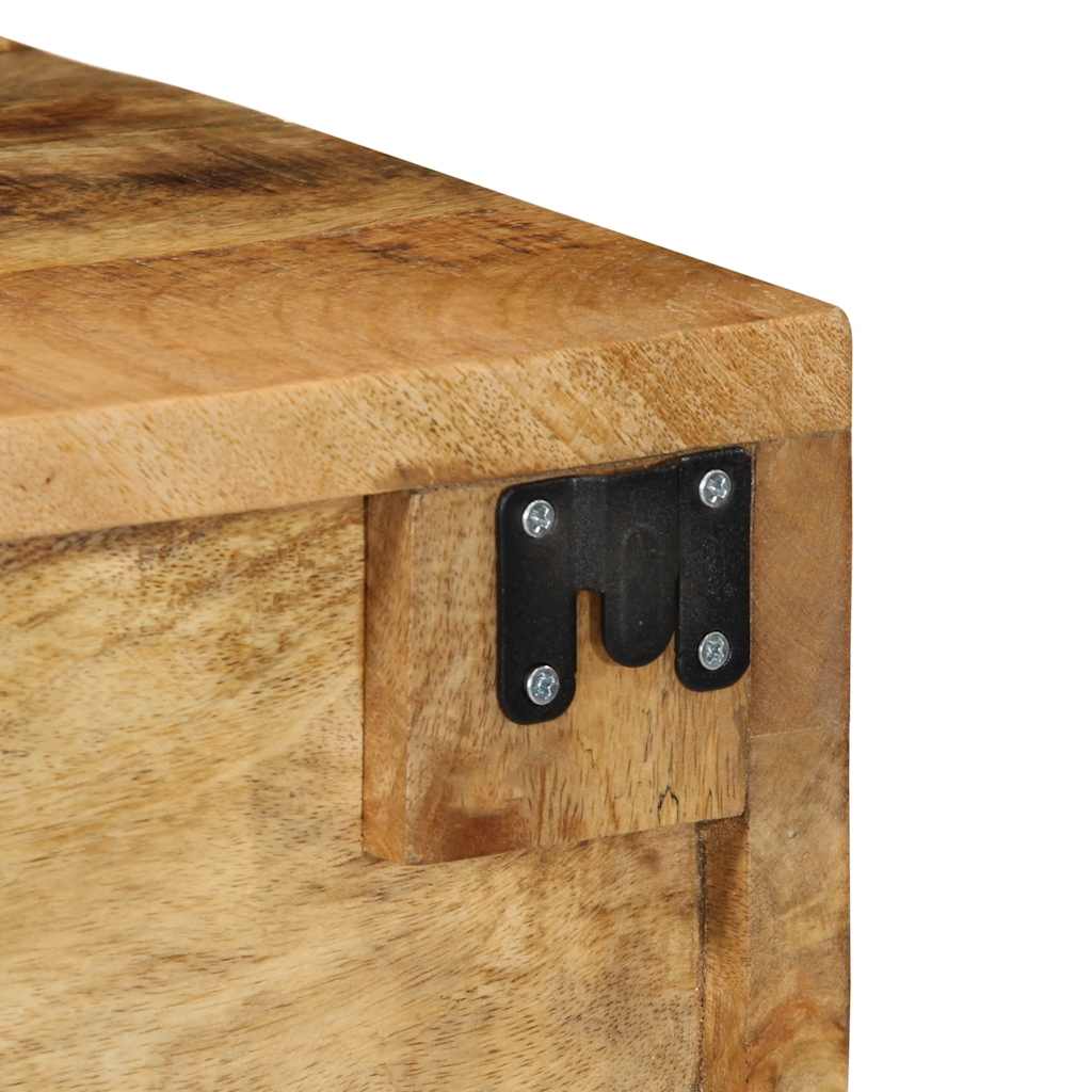 vidaXL Tv-meubel wandmontage 40x30x19 cm massief ruw mangohout