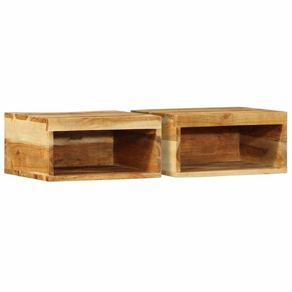 vidaXL Tv-meubel wandmontage 40x30x19 cm massief ruw mangohout