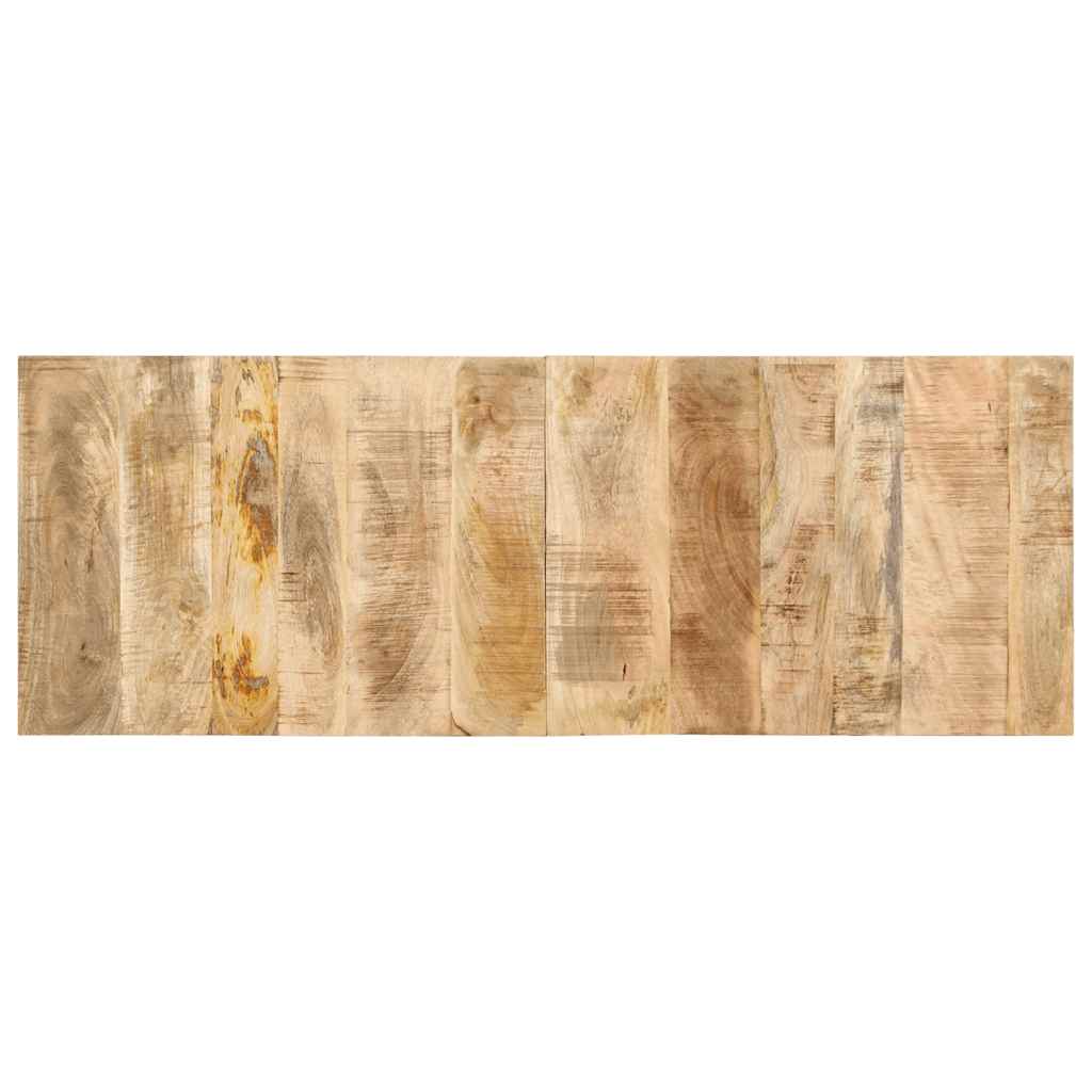 vidaXL Hoofdbord 120 cm massief ruw mangohout