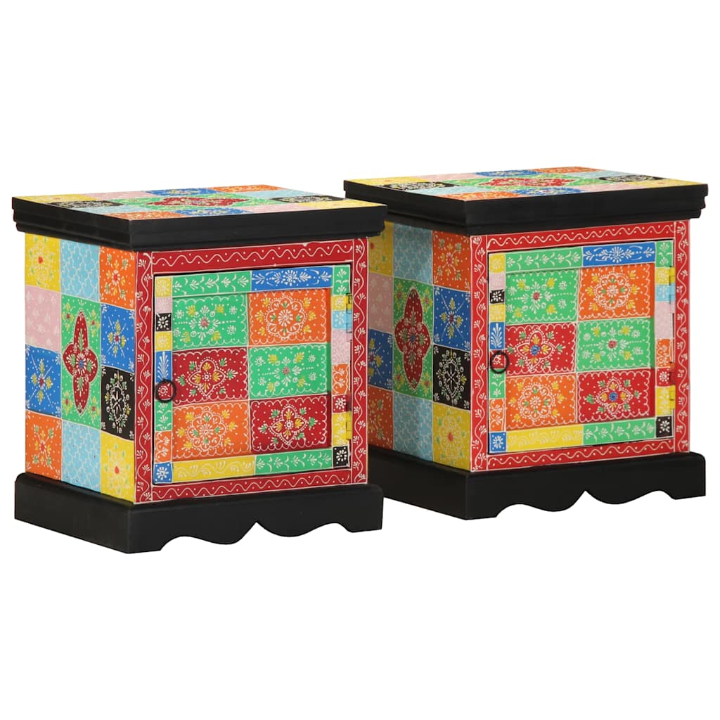 vidaXL Nachtkastje 40x35x45 cm massief mangohout mango