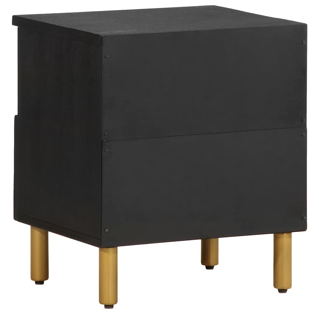 vidaXL Nightstand 40x33x46 cm engineered wood black