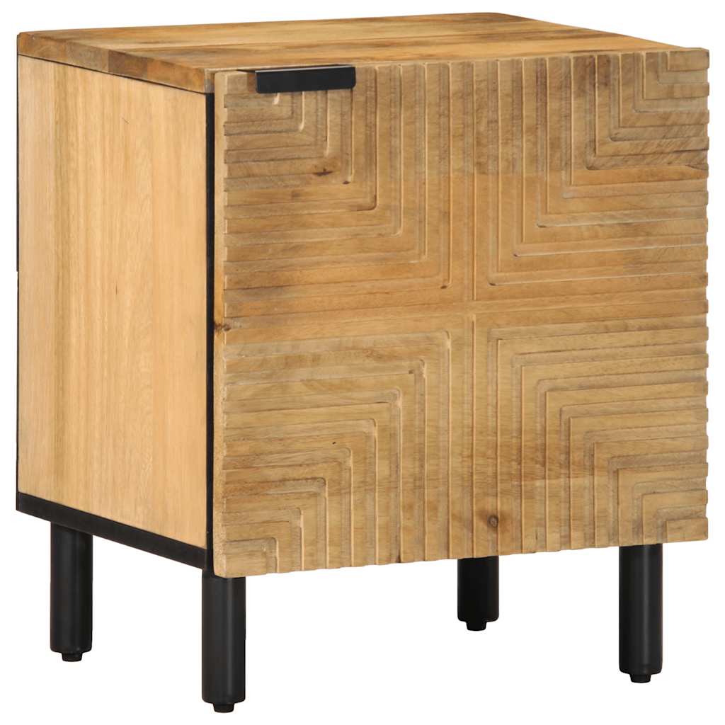 vidaXL Nachtkastje 40x33x46 cm massief mangohout bruin