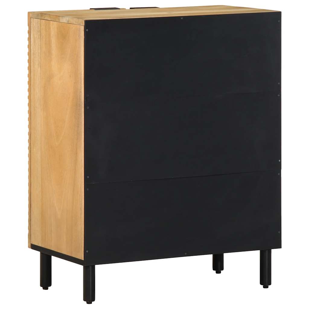 vidaXL Dressoir 60x33x75 cm massief mangohout bruin