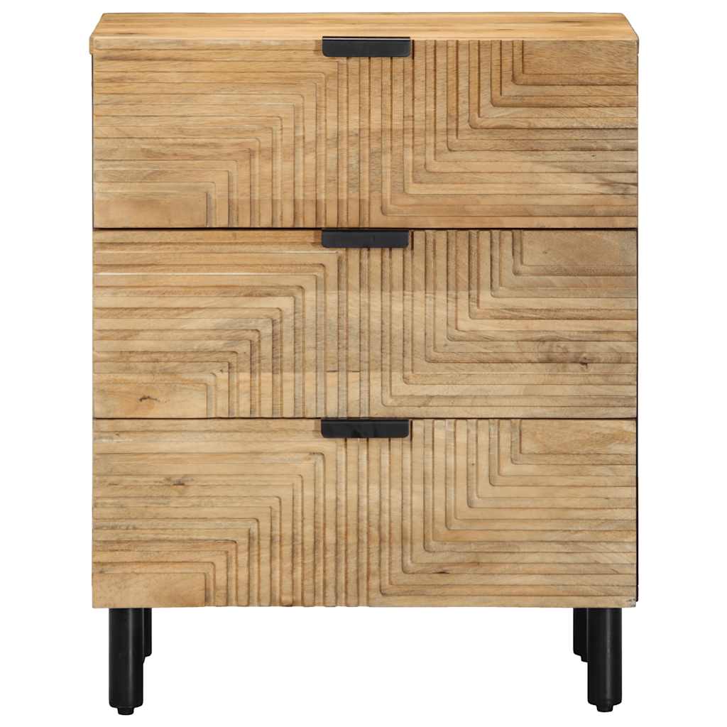 vidaXL Nachtkastje 50x33x60 cm massief mangohout bruin