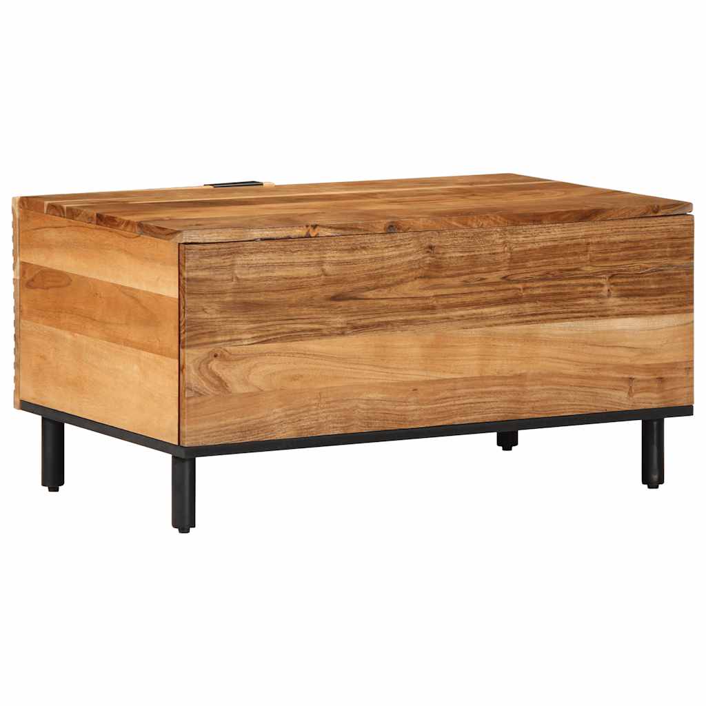 vidaXL Salontafel 80x50x40 cm massief mangohout bruin