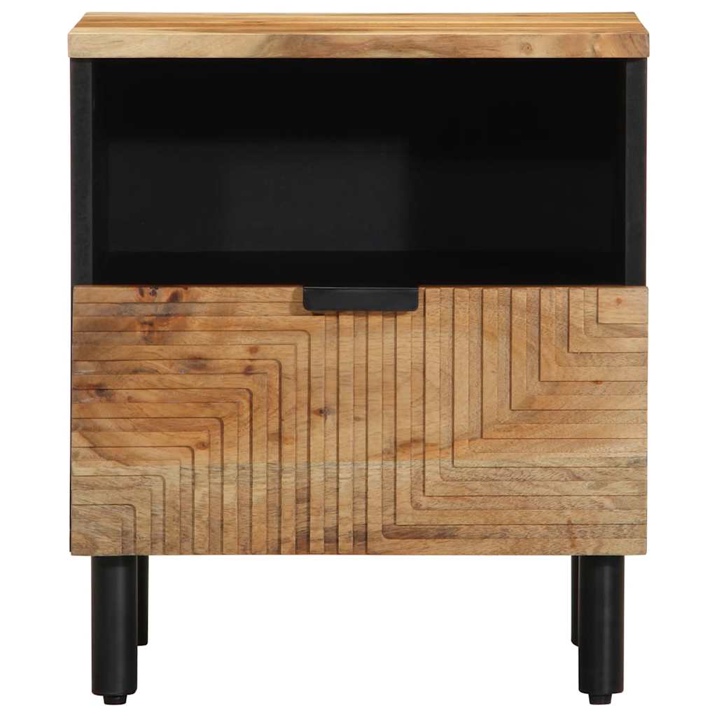 vidaXL Nachtkastje 40x33x46 cm massief mangohout bruin