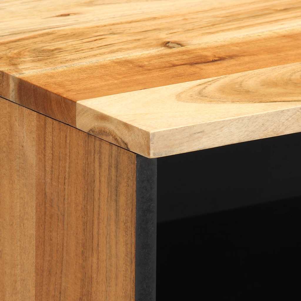 vidaXL Nachtkastje 40x33x46 cm massief mangohout bruin
