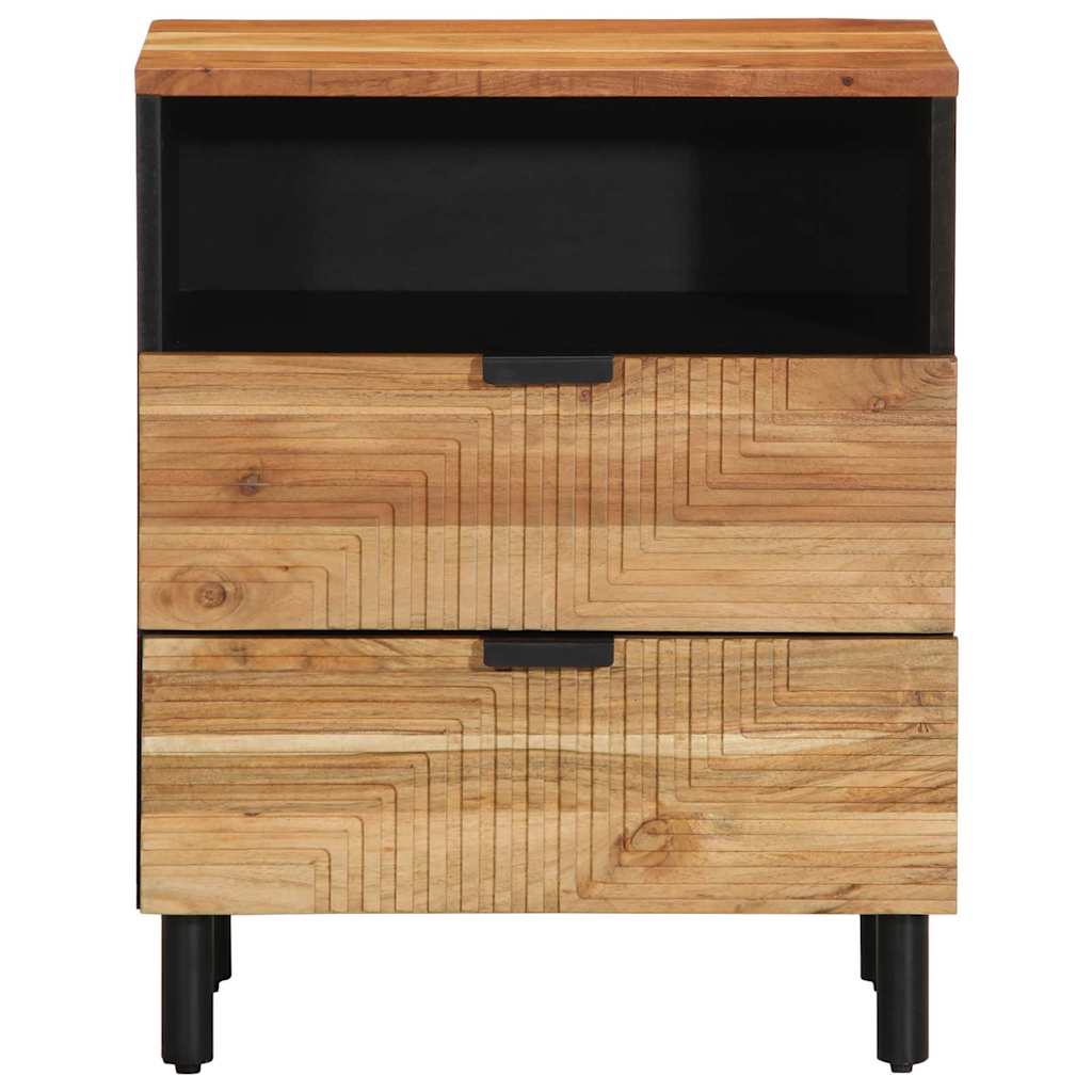 vidaXL Nachtkastje 50x33x60 cm massief mangohout bruin