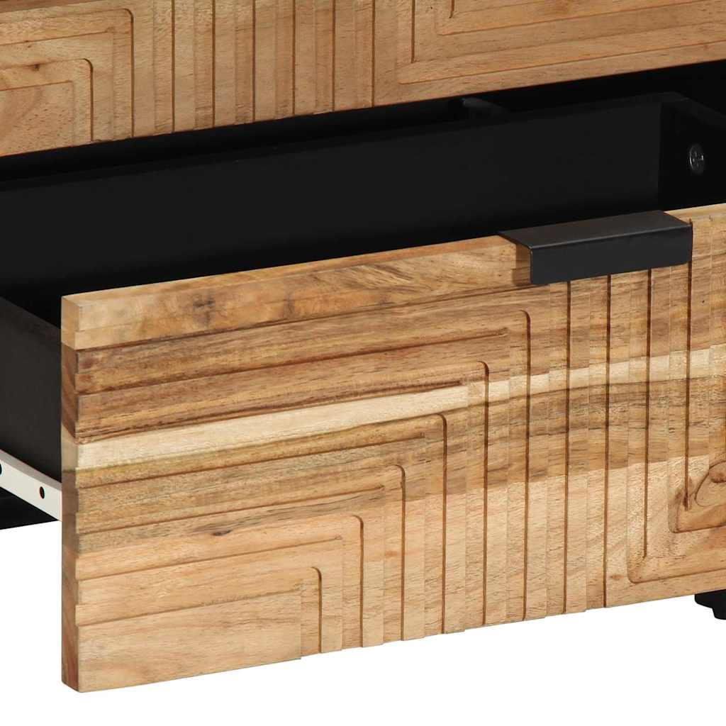 vidaXL Nachtkastje 50x33x60 cm massief mangohout bruin