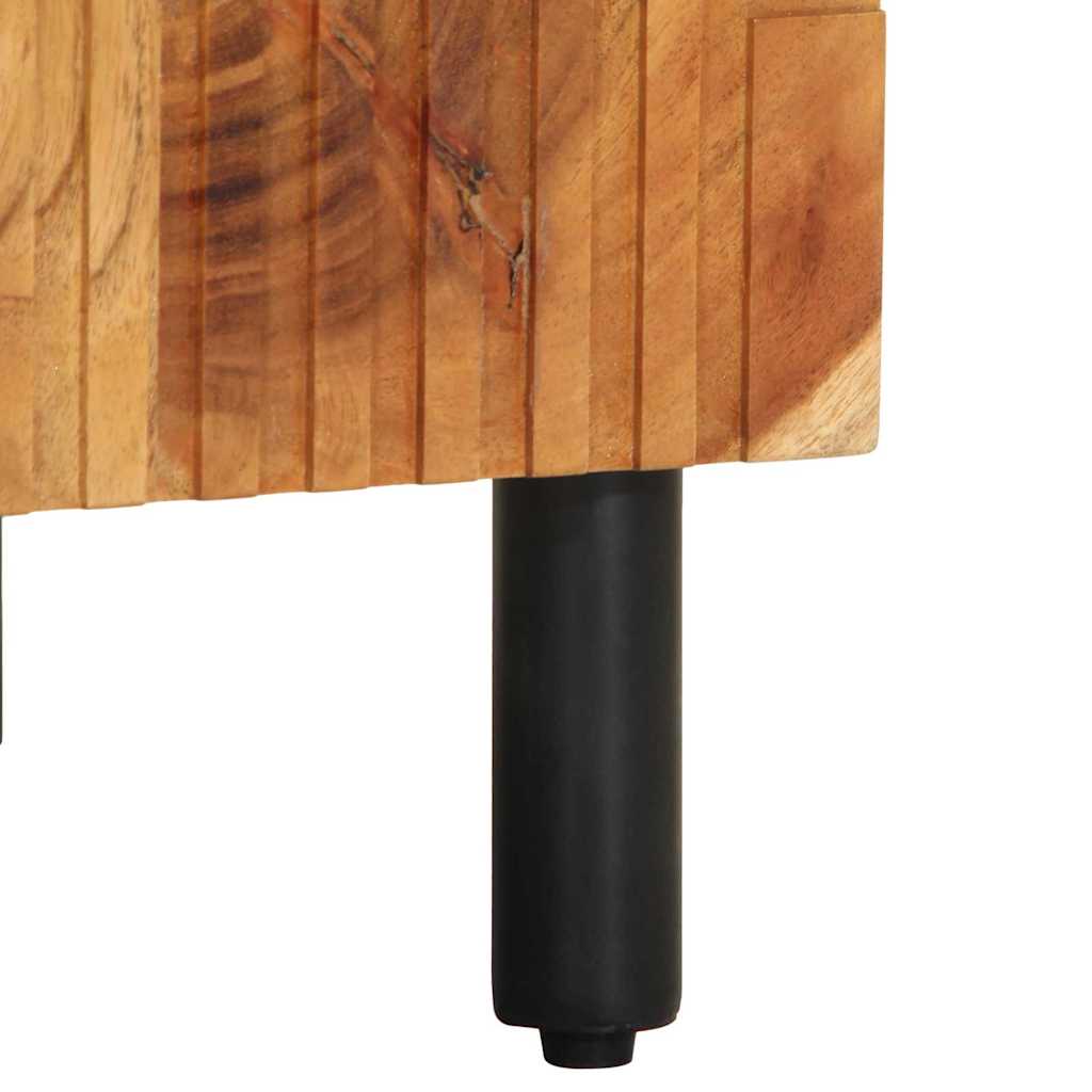 vidaXL Wastafel kabinet voor de badkamer met plank Bewerkt hout