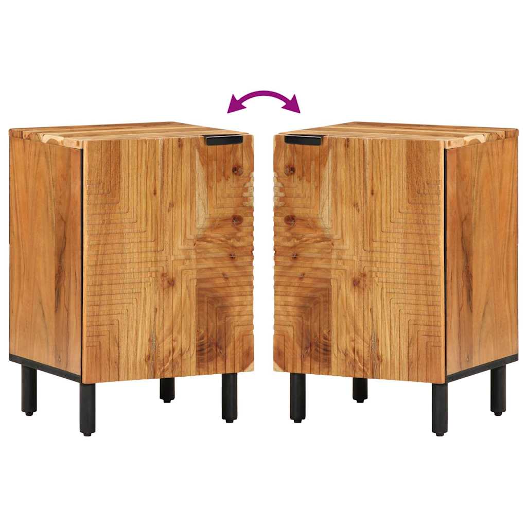 vidaXL Wastafel kabinet voor de badkamer met plank Bewerkt hout