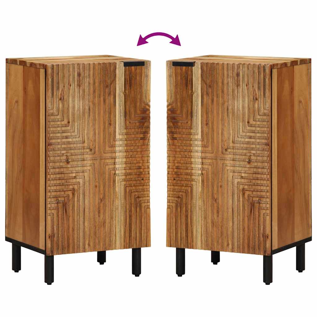 vidaXL Dressoir met plank Bruin 40 x 33,5 x 75 cm Massief Mango Hout