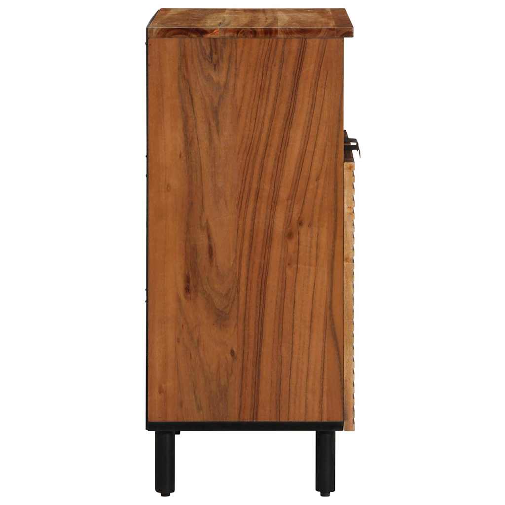 vidaXL Dressoir met lade Naturel 60 x 33,5 x 75 cm Massief Acacia Hout