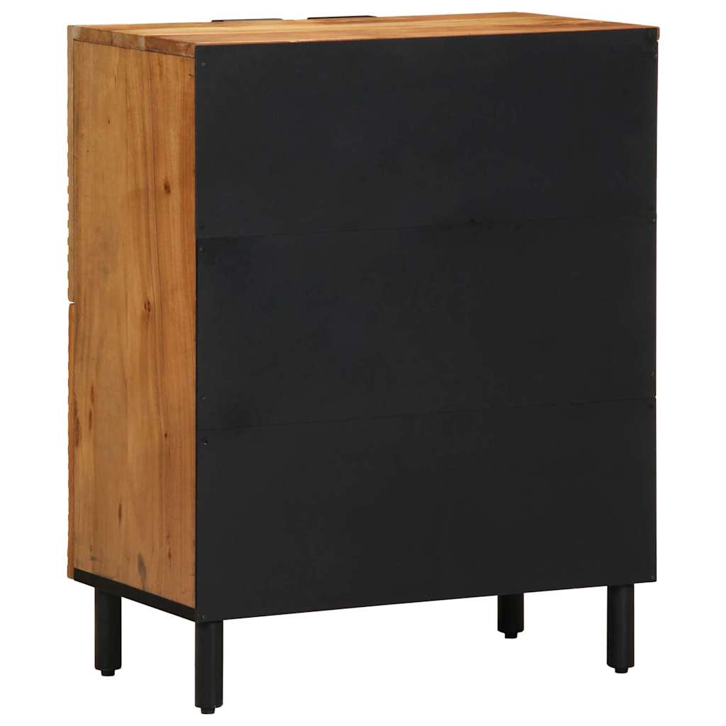 vidaXL Dressoir met plank Bruin 60 x 33 x 75 cm Massief Mango Hout