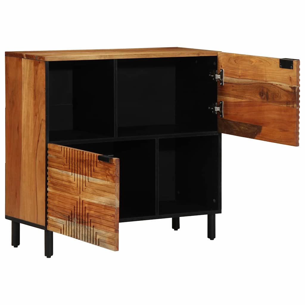 vidaXL Dressoir 80x33x75 cm massief mangohout bruin