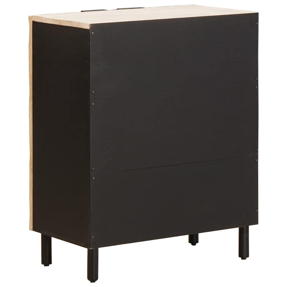 vidaXL Dressoir Witte Was Afwerking 60 x 33 x 75 cm Massief Mango Hout
