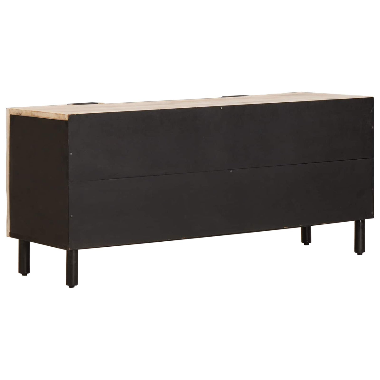 vidaXL TV Kast Witte Was Afwerking 105 x 33 x 46 cm Massief Mango Hout