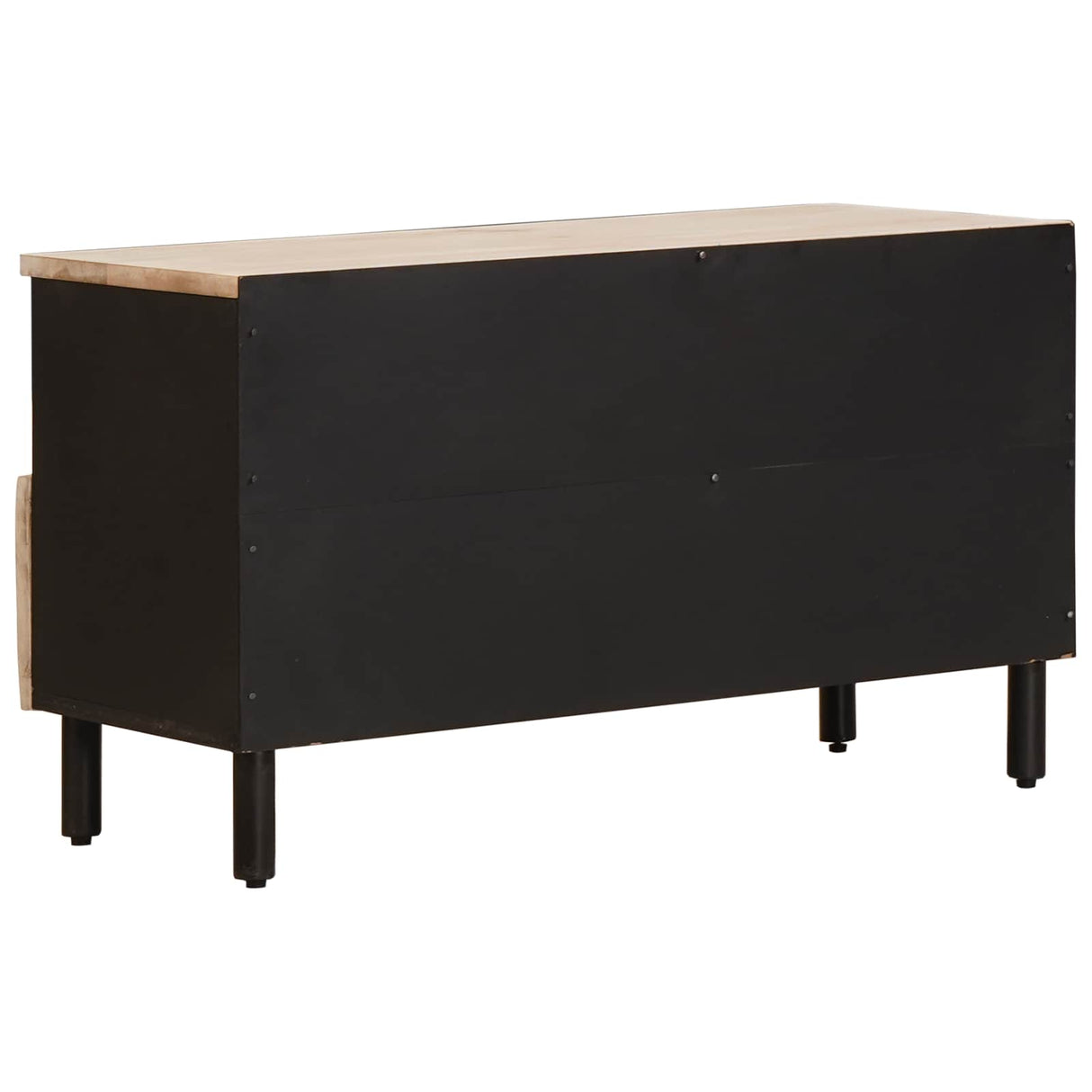 vidaXL TV Kast Witte Was Afwerking 80 x 33 x 46 cm Massief Mango Hout