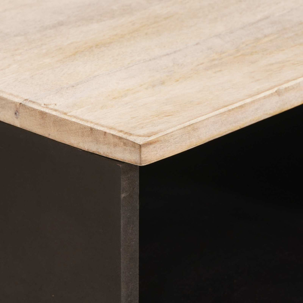 vidaXL TV Kast Witte Was Afwerking 100 x 33 x 46 cm Massief Mango Hout