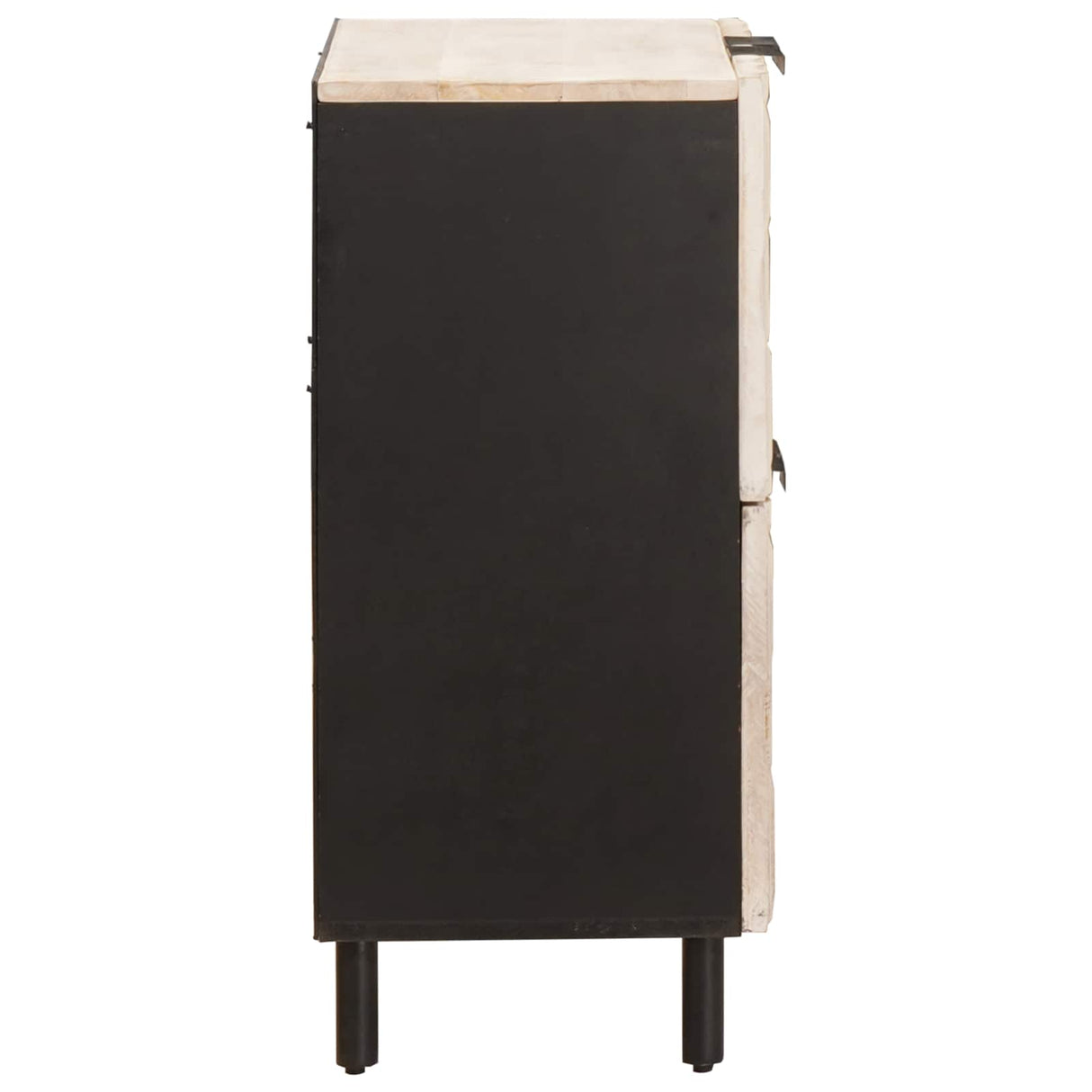 vidaXL Dressoir Witte Was Afwerking 60 x 33 x 75 cm Massief Mango Hout
