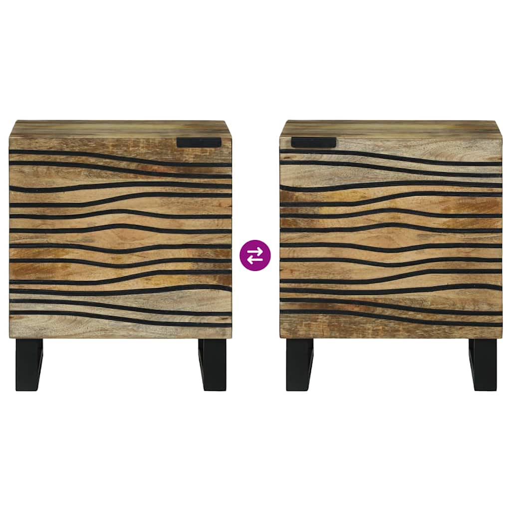 vidaXL Nachtkastje Bruin 40 x 33 x 46 cm Massief acaciahout