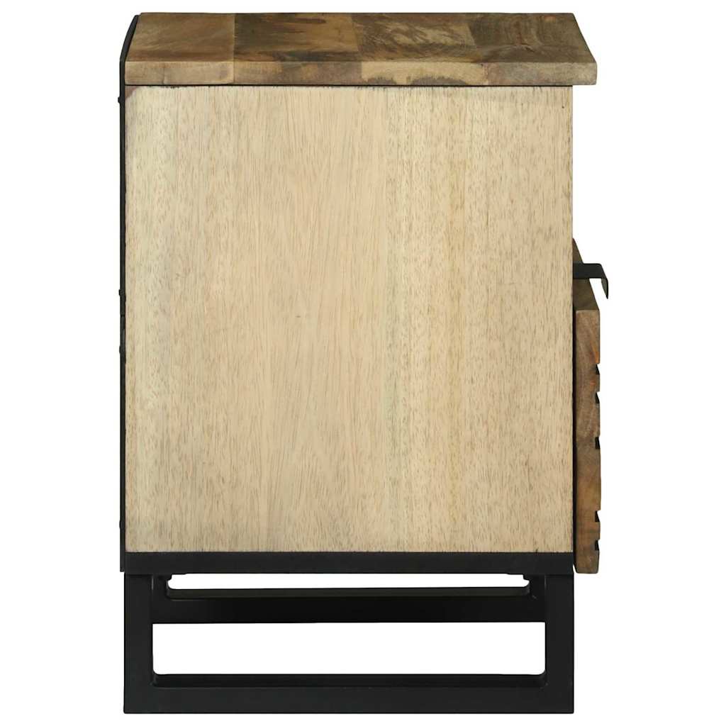 vidaXL Nachtkastje met lade Bruin 40 x 33 x 46 cm Massief acaciahout
