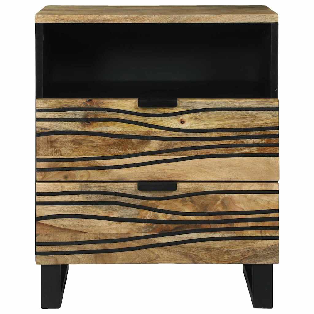 vidaXL Nachtkastje met lade Bruin 50 x 33 x 62 cm Massief acaciahout