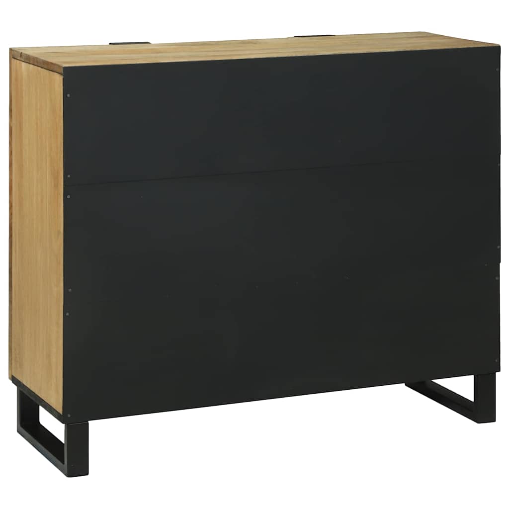 vidaXL Sideboard Bruin 90 x 33 x 75 cm massief mangohout