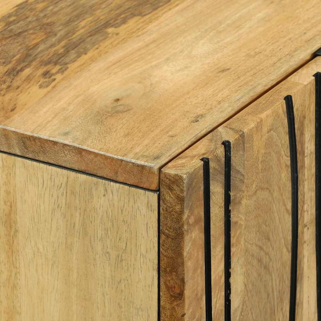 vidaXL Highboard Bruin 60 x 33 x 100 cm massief mangohout