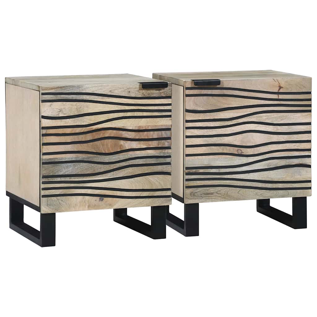 vidaXL Nachtkastje Bruin 40 x 33 x 46 cm Massief acaciahout